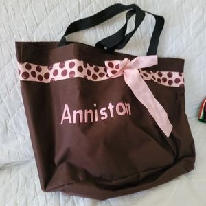 (3510-5) Anniston Bag, Tote, brown/pink,